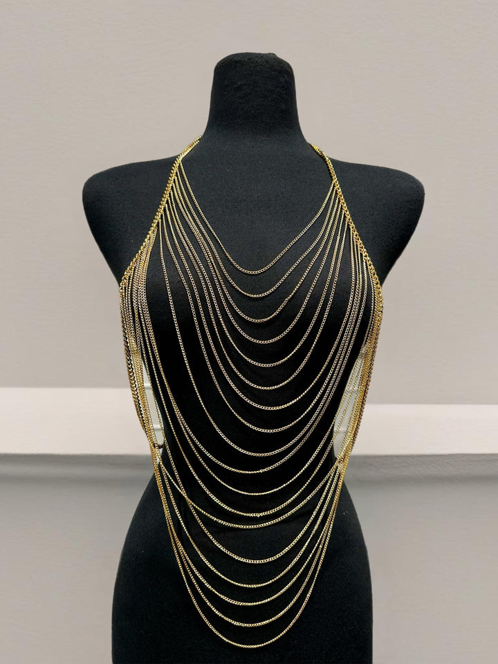 Golden Embrace Body Chain/ Harness - Trufacebygrace