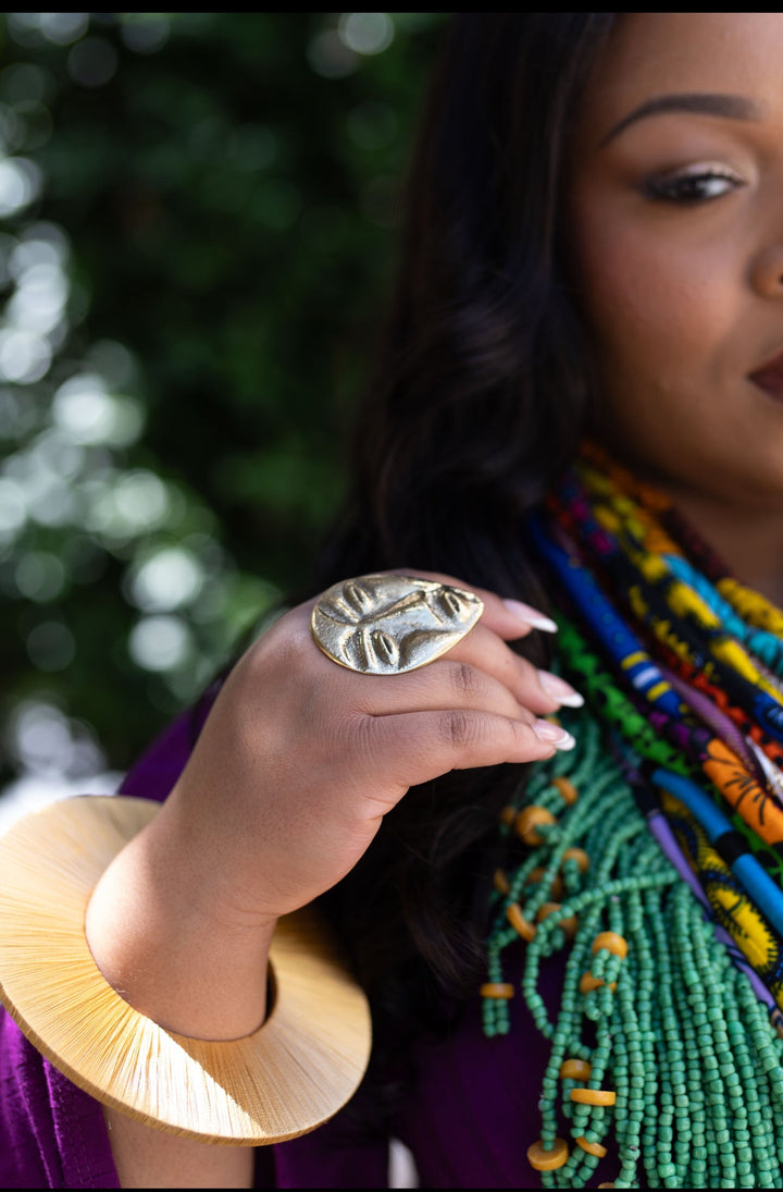Golden Guardian Mask Ring - Trufacebygrace