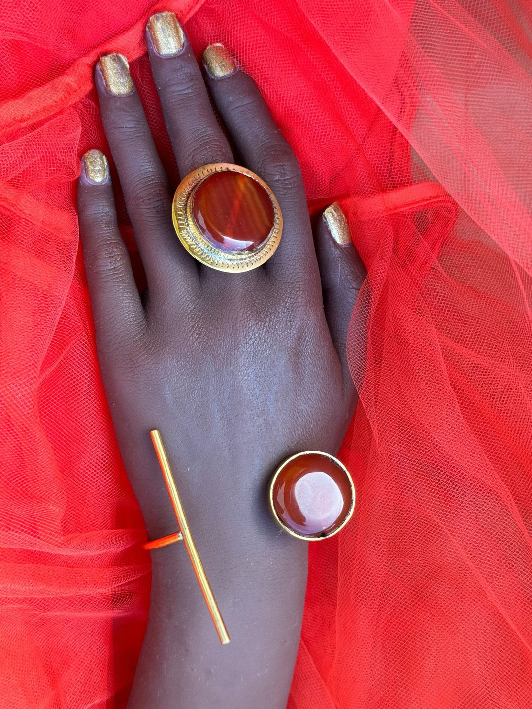 Golden Sunset Ring and Bracelet - Trufacebygrace