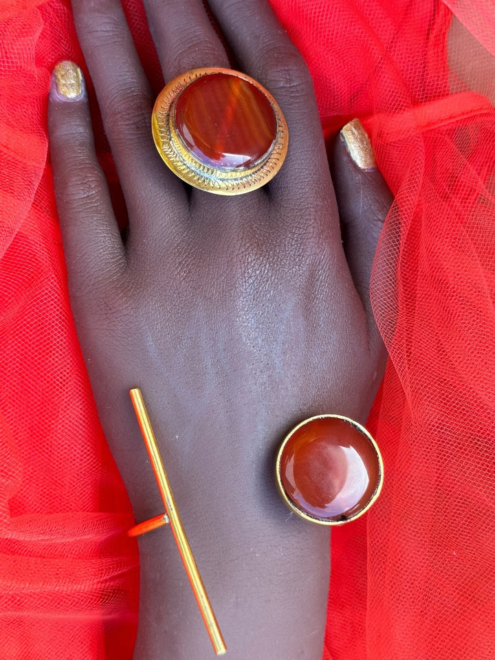 Golden Sunset Ring and Bracelet - Trufacebygrace