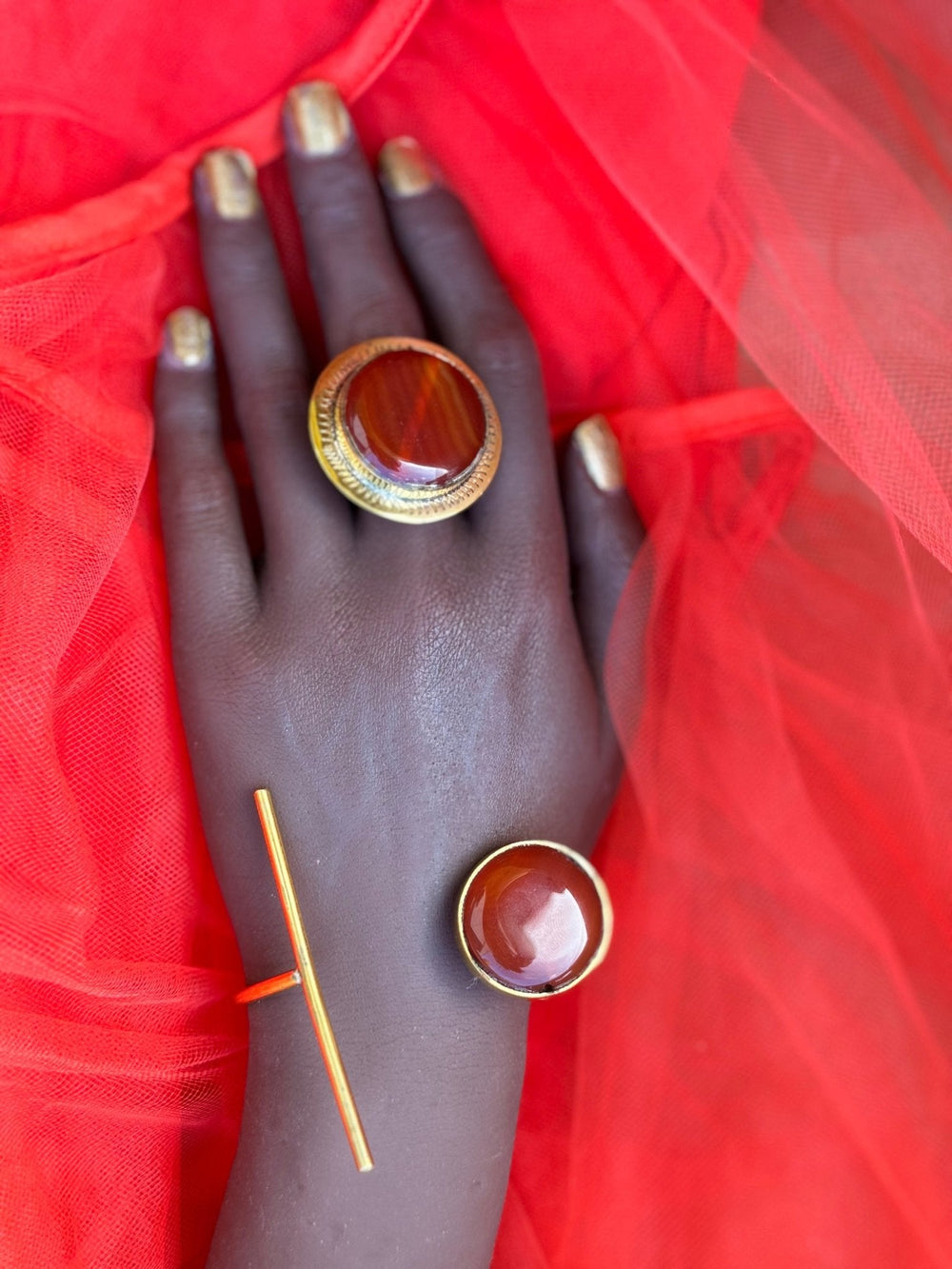 Golden Sunset Ring and Bracelet - Trufacebygrace