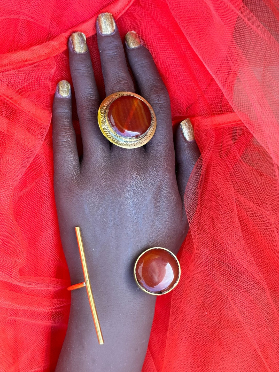 Golden Sunset Ring and Bracelet - Trufacebygrace