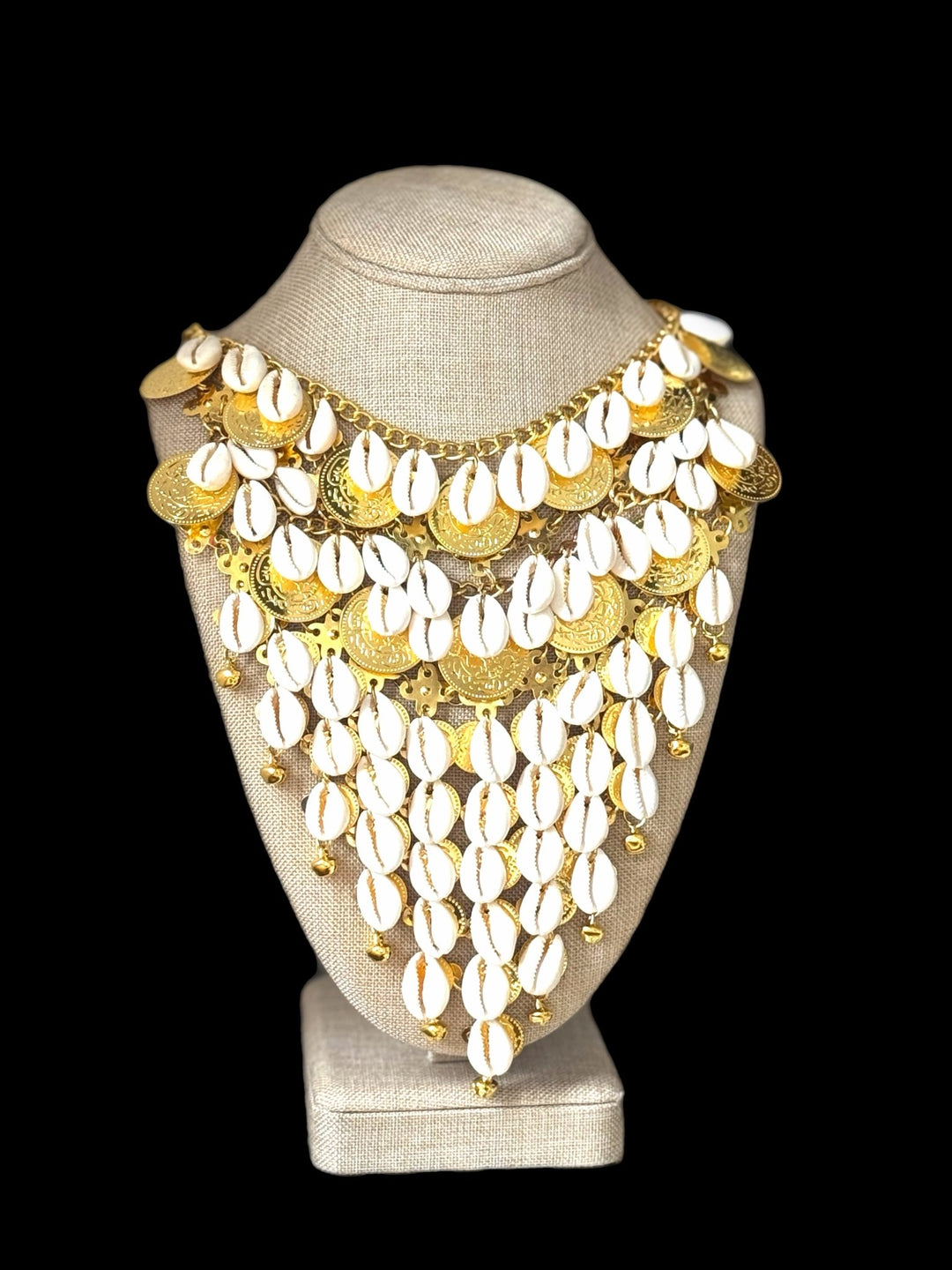 Golden Tide Cowry Cascade Necklace - Trufacebygrace
