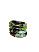 Green Woven Bangle Set - Trufacebygrace