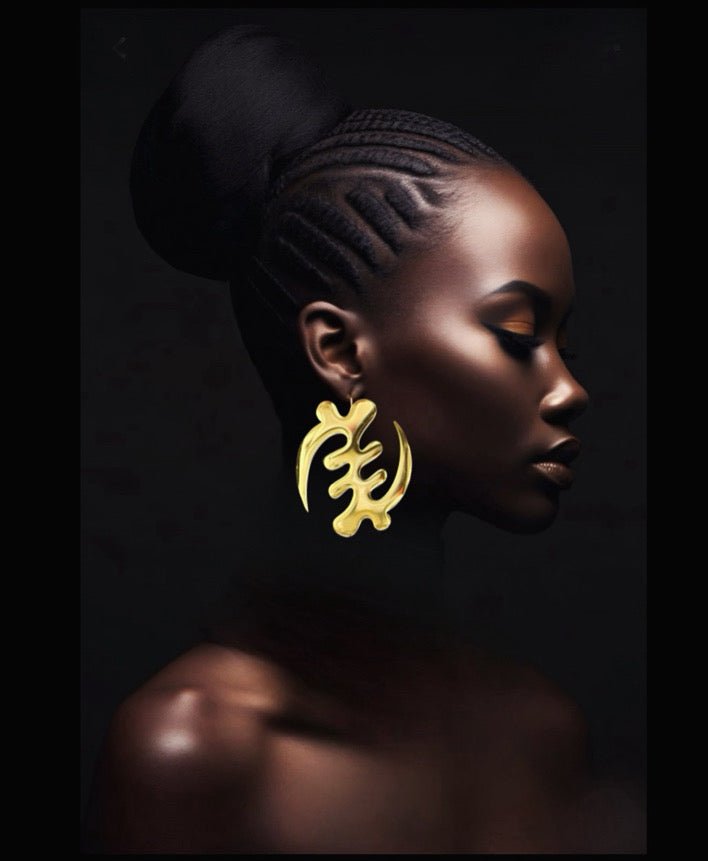 Gye Nyame Stud Earrings - Trufacebygrace