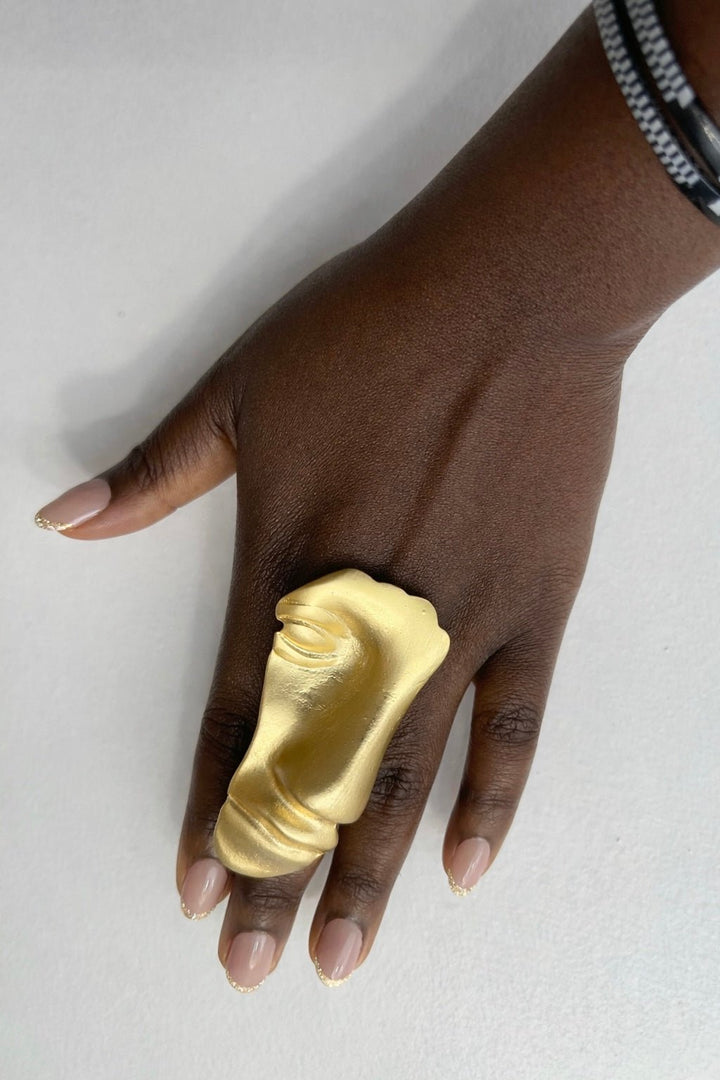 Half face Mask Statement Adjustable Ring - Trufacebygrace