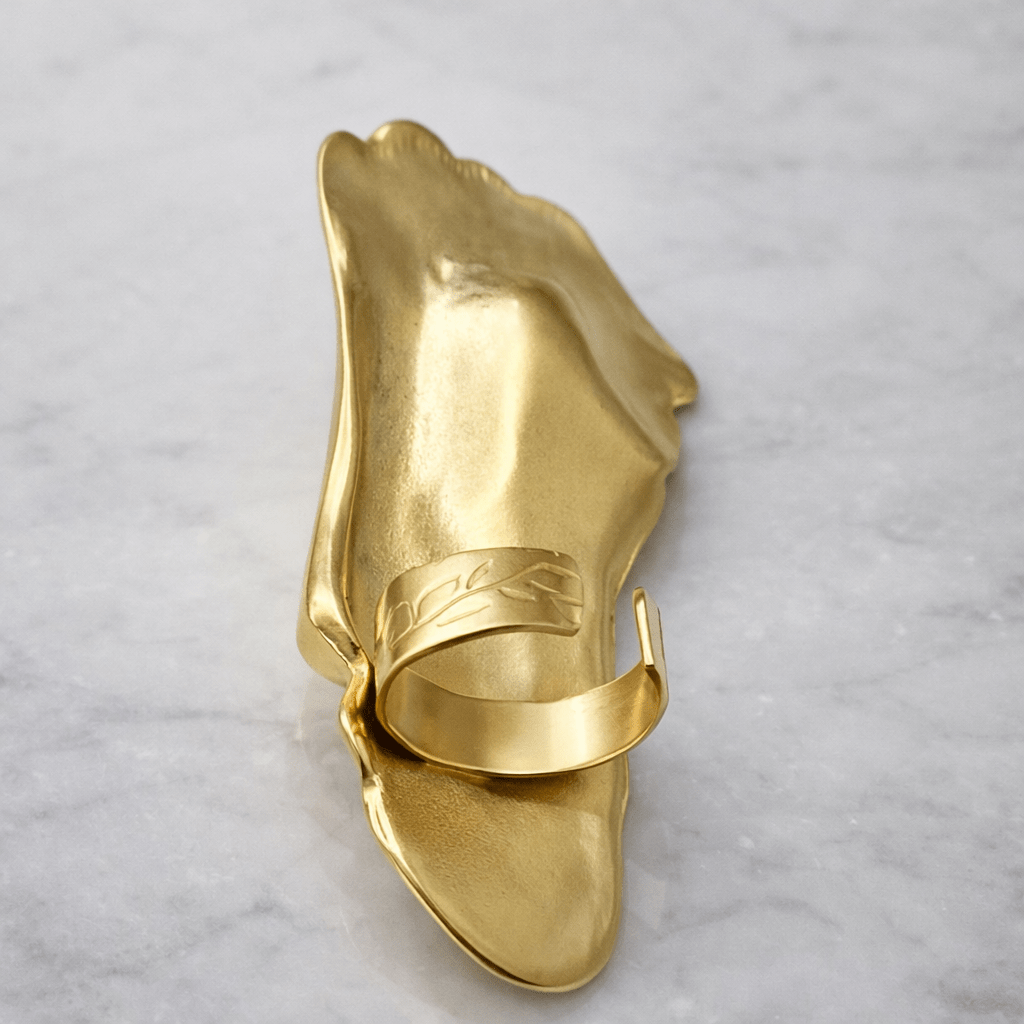 Half face Mask Statement Adjustable Ring - Trufacebygrace