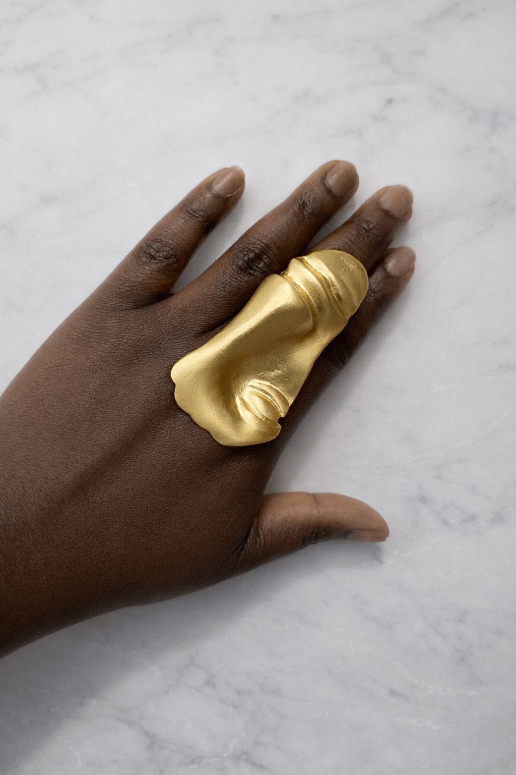 Half face Mask Statement Adjustable Ring - Trufacebygrace