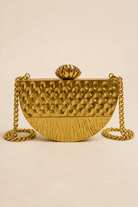 Half-Moon Gilded Clutch Bag - Trufacebygrace
