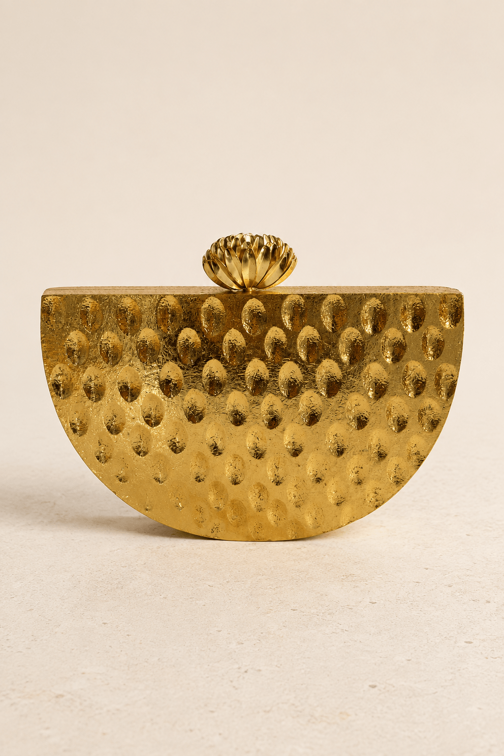 Half-Moon Gilded Clutch Bag - Trufacebygrace
