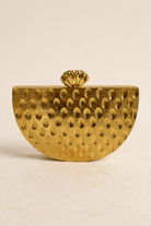 Half-Moon Gilded Clutch Bag - Trufacebygrace