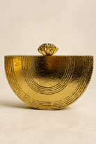 Half-Moon Gilded Clutch Bag - Trufacebygrace