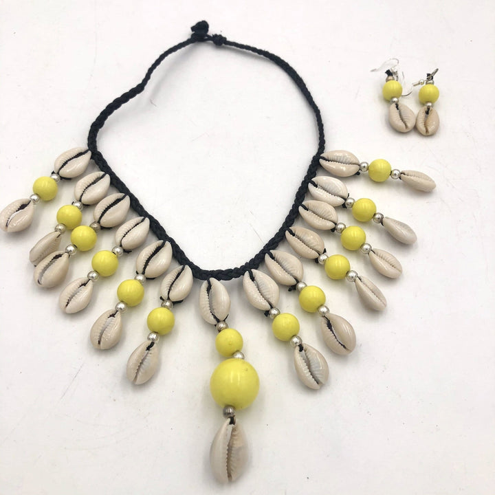 Halimato Cowry Shell Necklace Set - Trufacebygrace