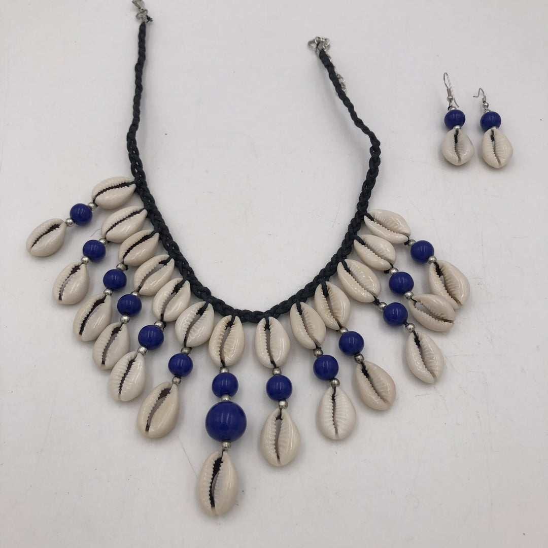 Halimato Cowry Shell Necklace Set - Trufacebygrace