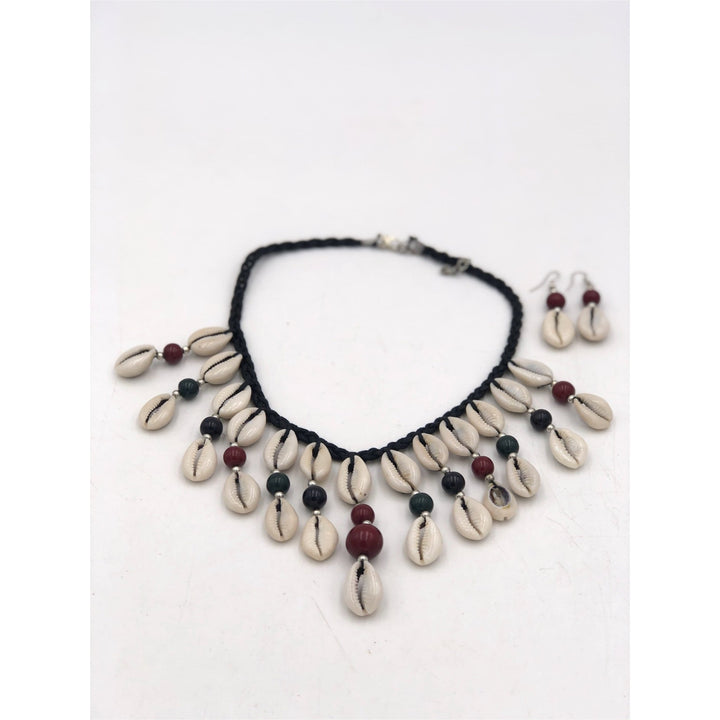 Halimato Cowry Shell Necklace Set - Trufacebygrace