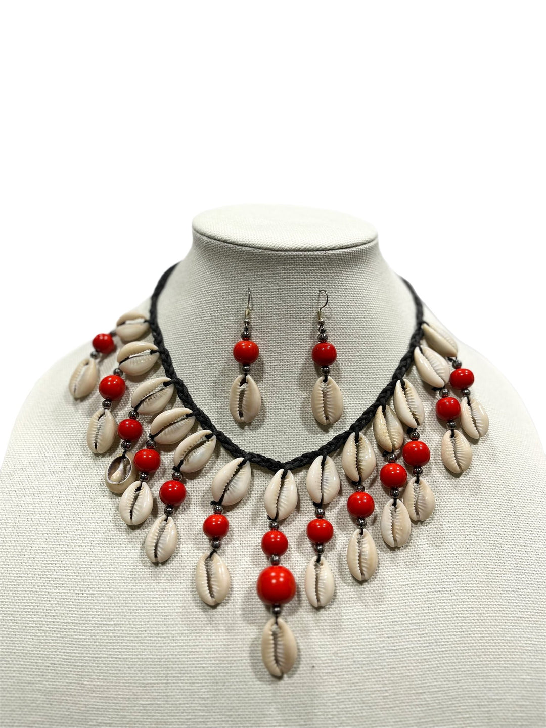 Halimato Cowry Shell Necklace Set - Trufacebygrace