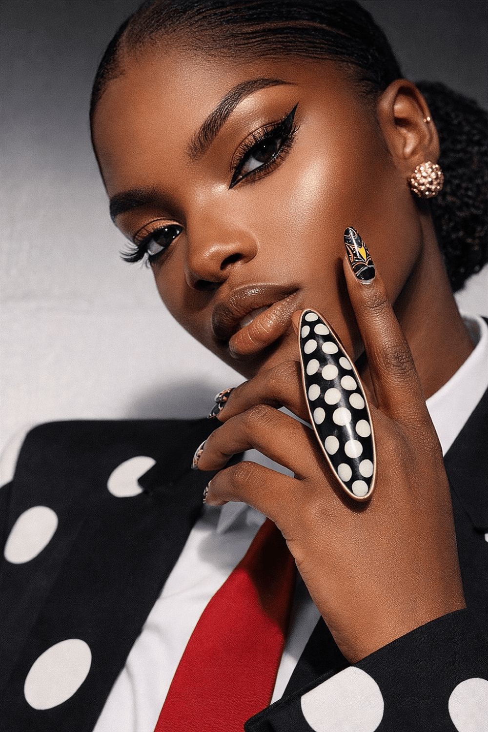 Handcrafted Bone Polkadot Brass Statement Ring - Trufacebygrace