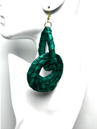 Handwoven Raffia Earrings - Trufacebygrace