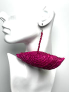 Handwoven Raffia Earrings - Trufacebygrace