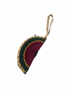 Handwoven Straw Wristlet Clutch - Trufacebygrace