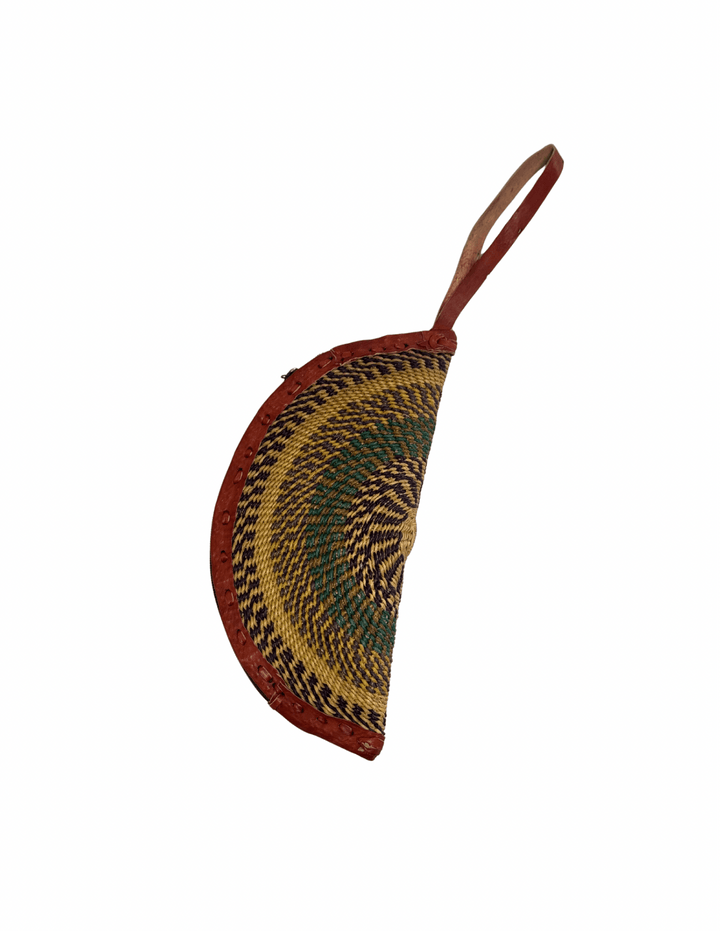 Handwoven Straw Wristlet Clutch - Trufacebygrace