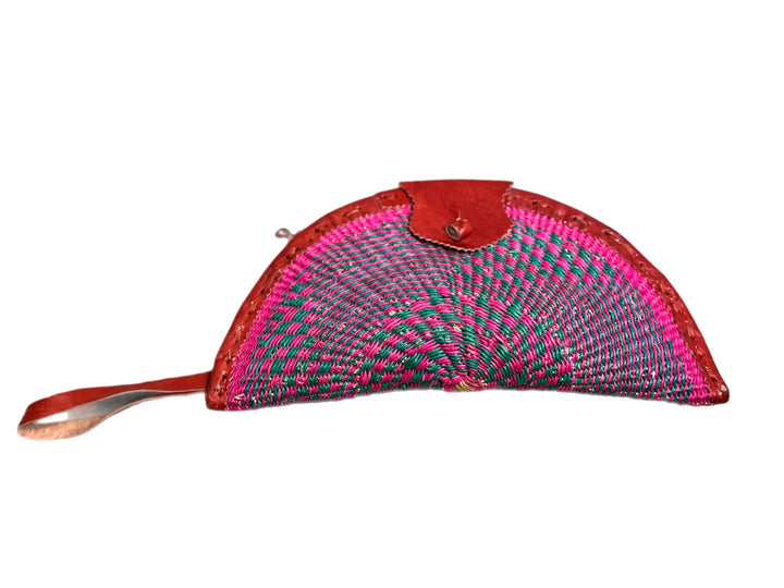 Handwoven Straw Wristlet Clutch - Trufacebygrace