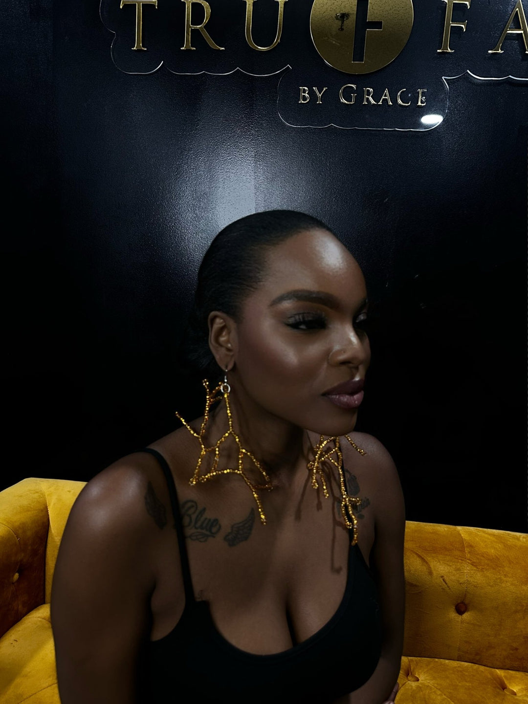 Heritage Beaded Branches Earrings - Trufacebygrace