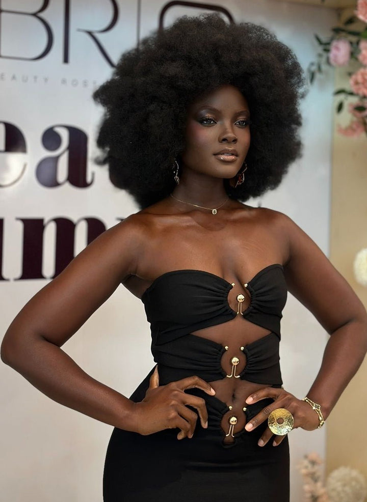 Hollow Circle with Hole Brass Statement Ring - Trufacebygrace