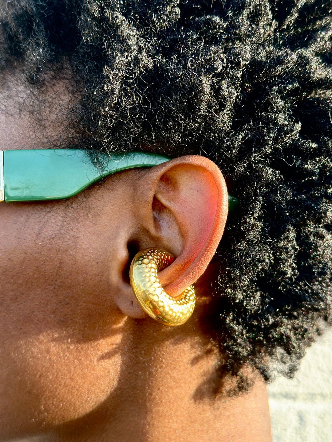 Hyehyɛwaso Chunky gold plated Ear Cuffs - Trufacebygrace