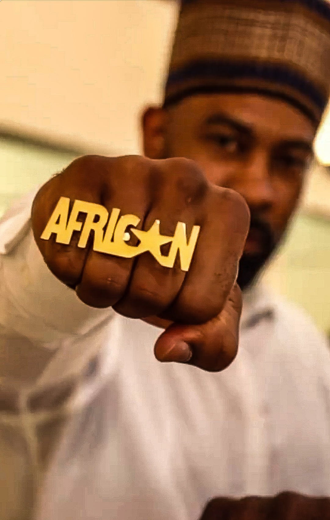 I am African Gold Star Ring - Unisex - Trufacebygrace