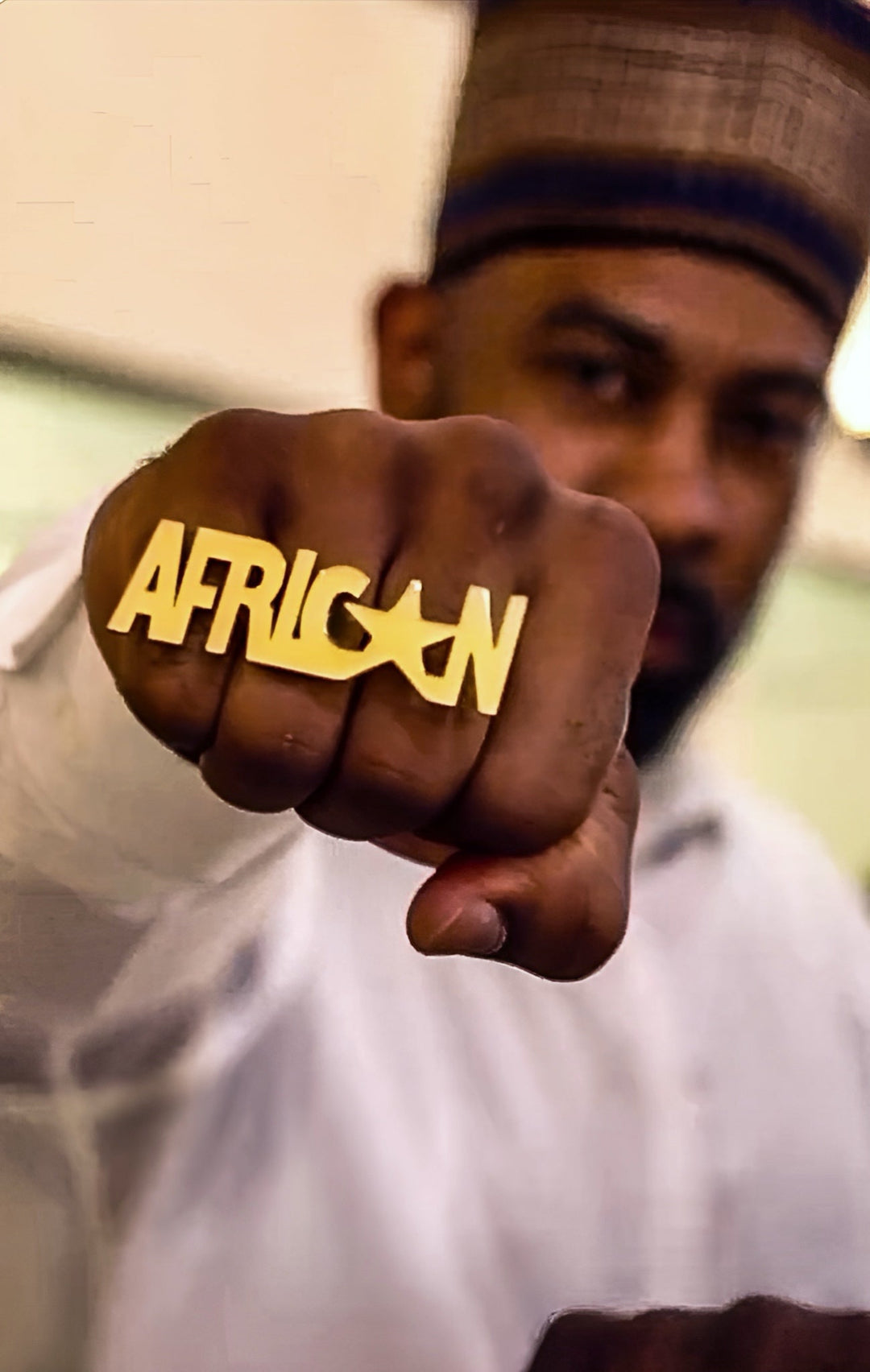 I am African Gold Star Ring - Unisex - Trufacebygrace