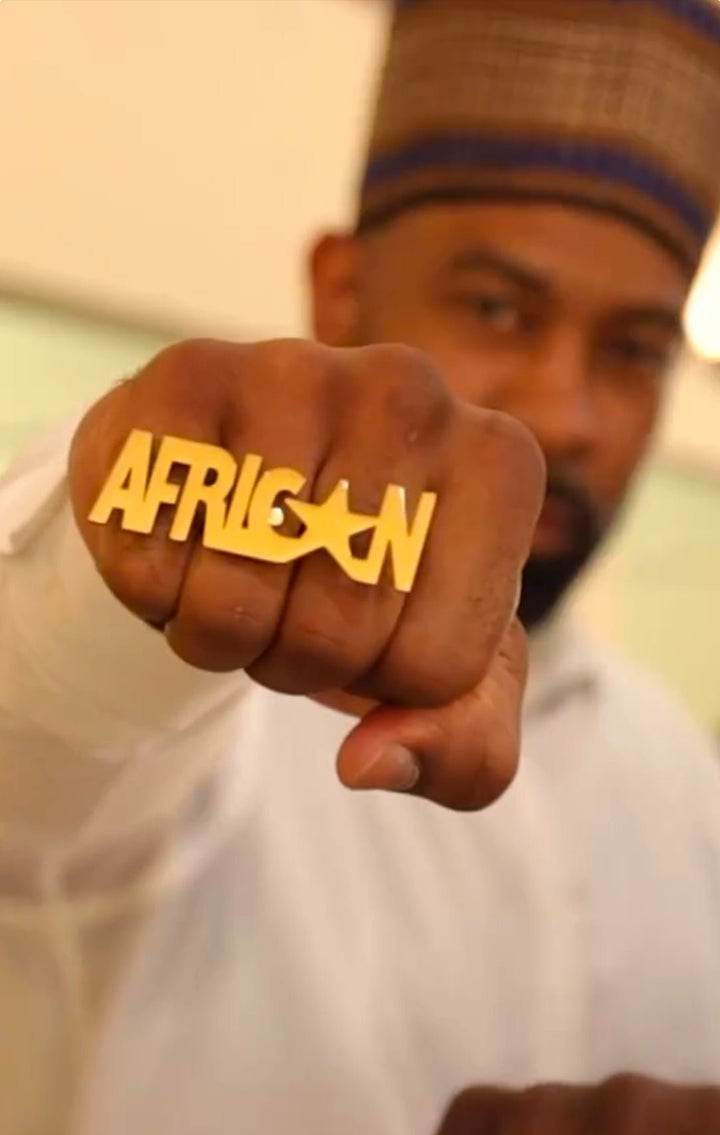 I am African Gold Star Ring - Unisex - Trufacebygrace