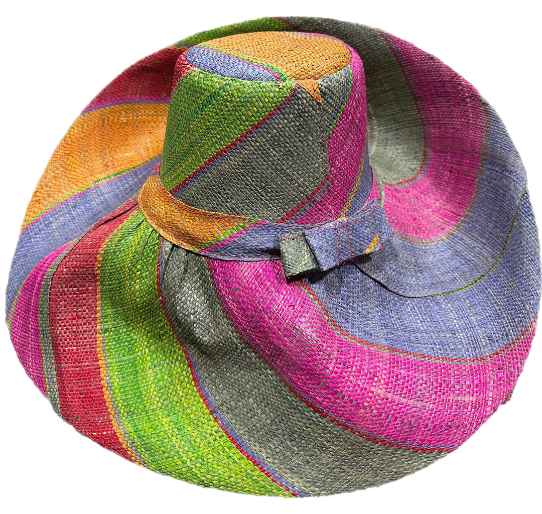 Meena design/Stripes Beach Hat - Trufacebygrace