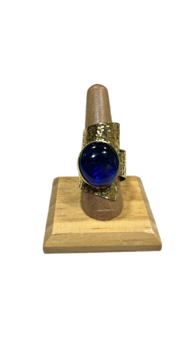 UPINDE Wraparound stone and Brass Ring