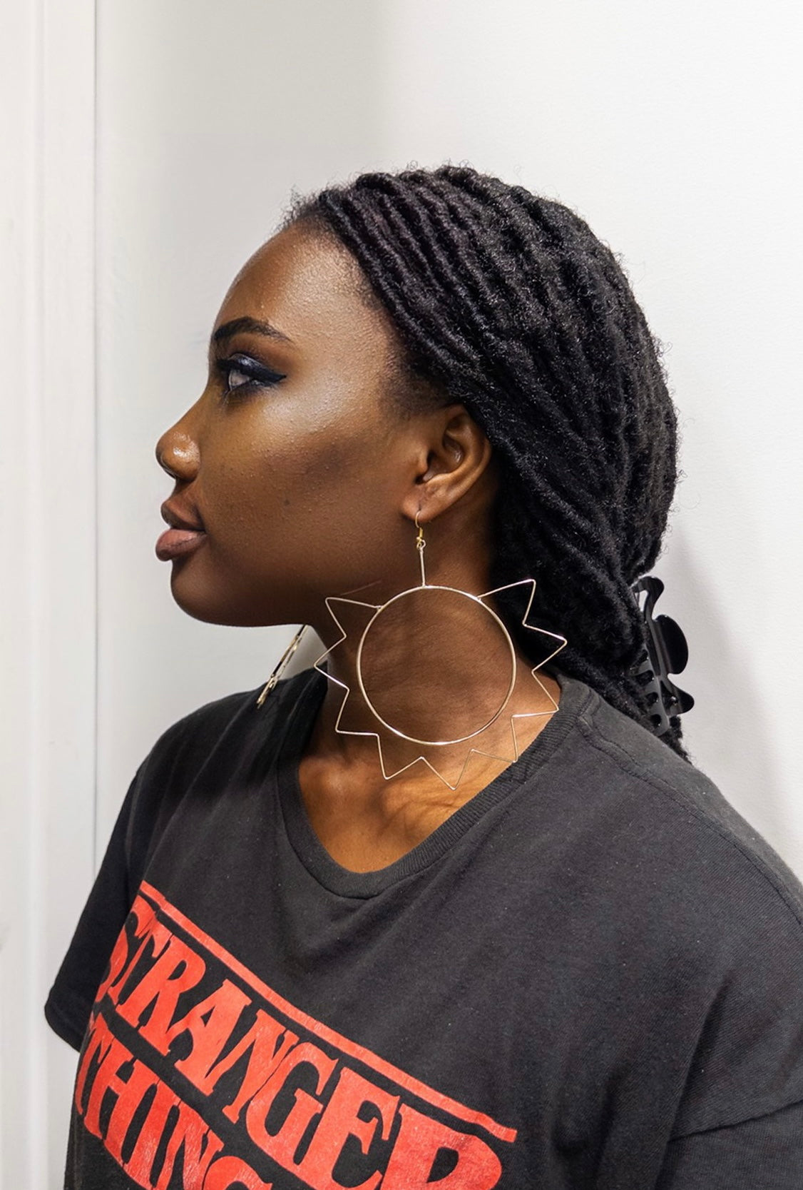 African Sunrise Hoop Earrings