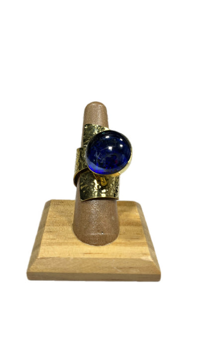 UPINDE Wraparound stone and Brass Ring