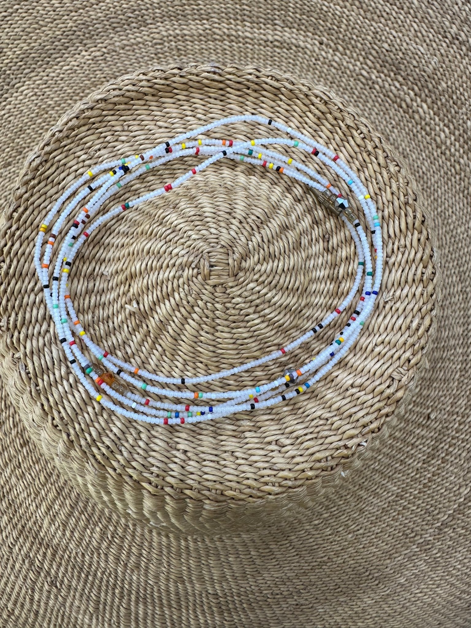 Infinity glass bead Anklet - Trufacebygrace
