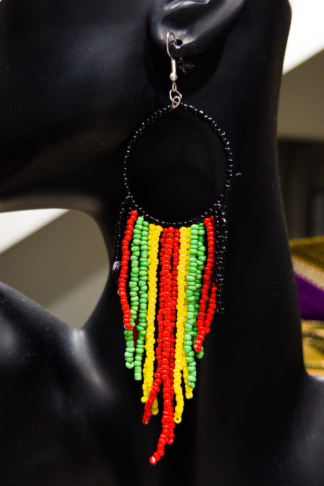 Irie beaded fringe Earrings - Trufacebygrace