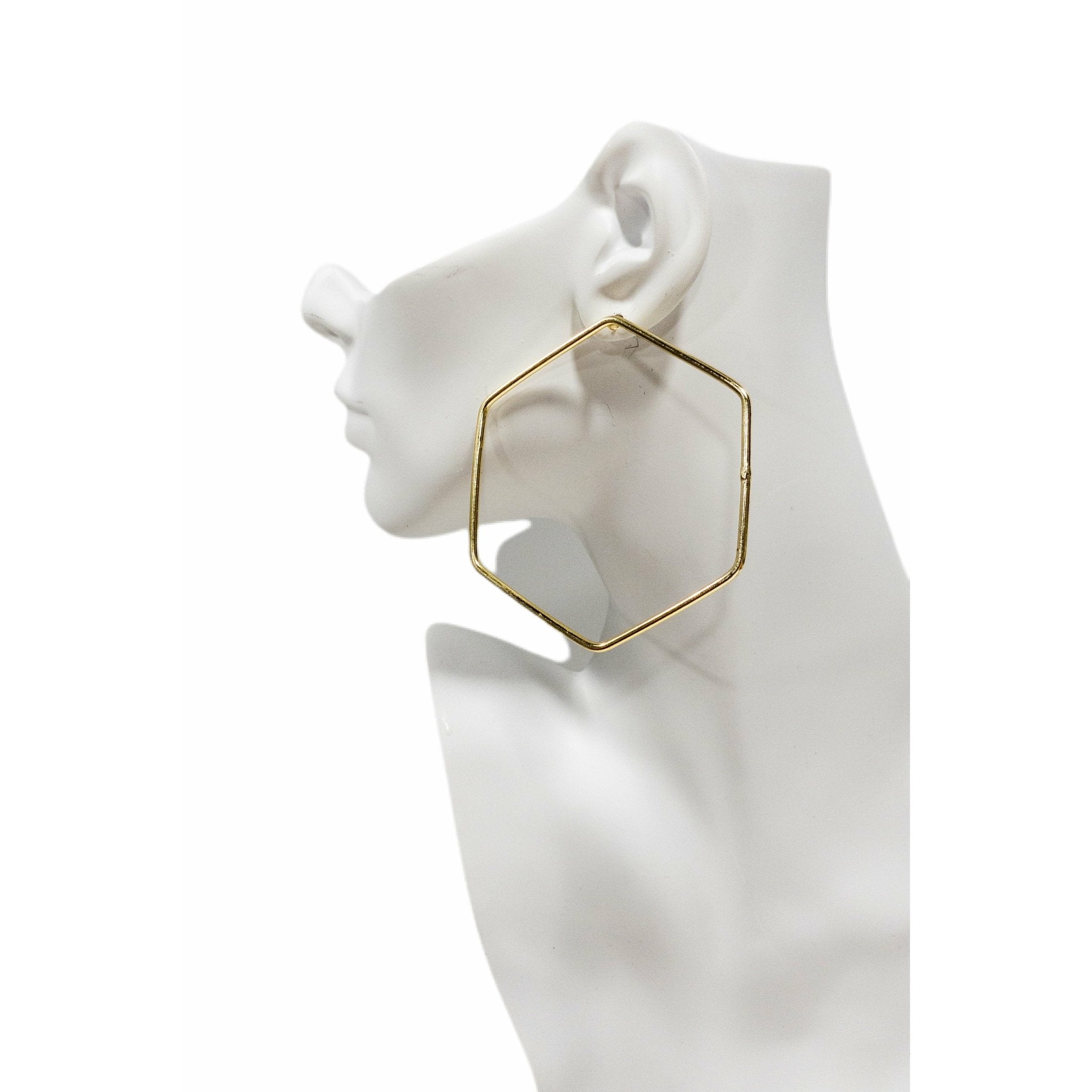 Jio - Maumbo Geometric Statement Earrings - Trufacebygrace