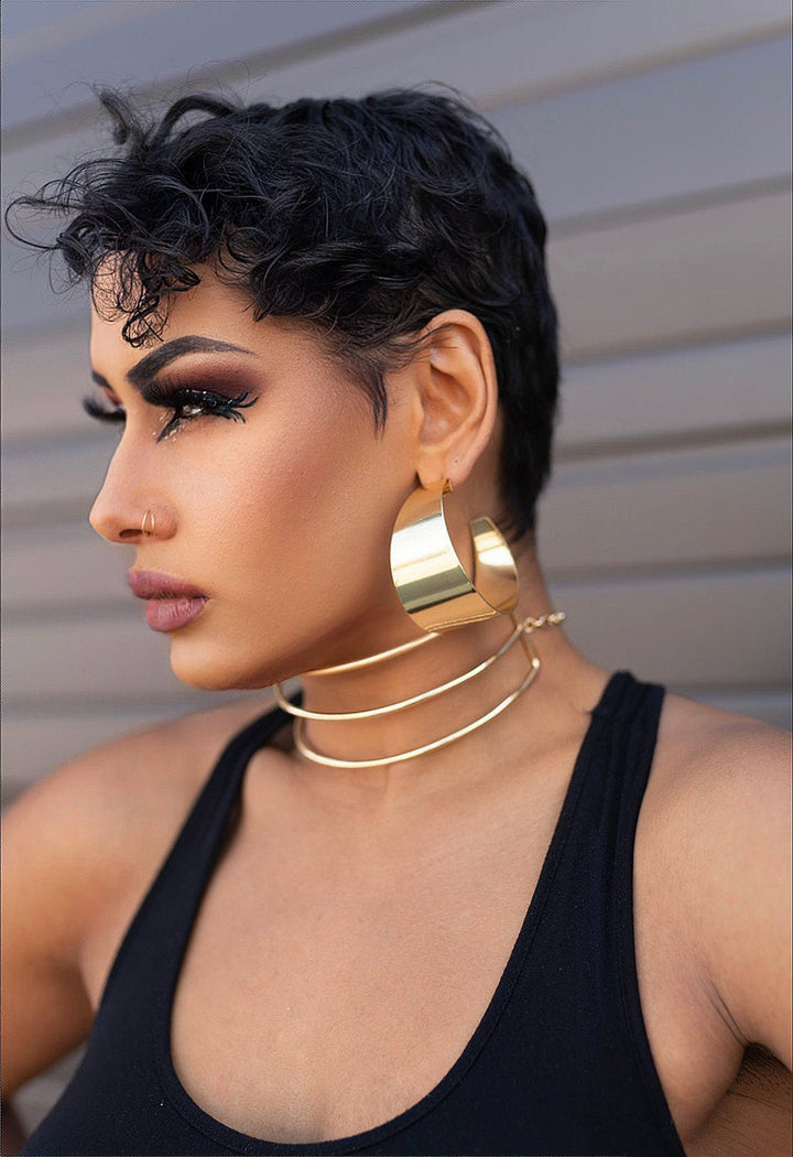 Jitu Chunky hoops Earrings - Trufacebygrace