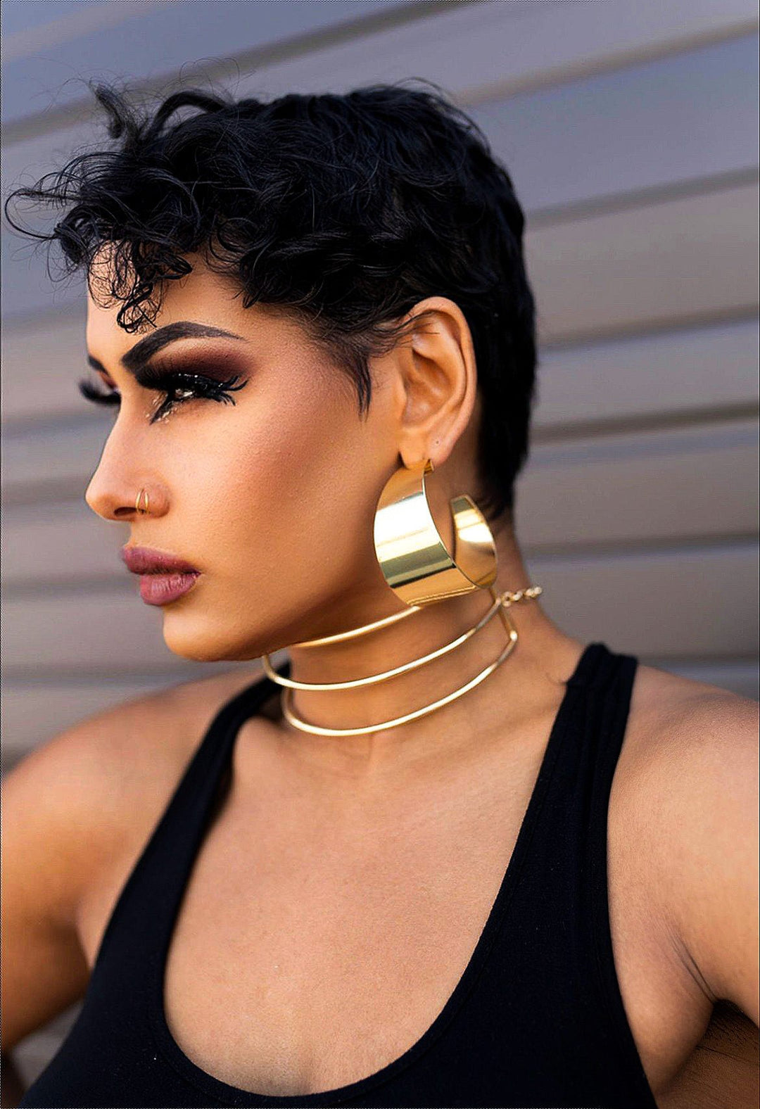 Jitu Chunky hoops Earrings - Trufacebygrace