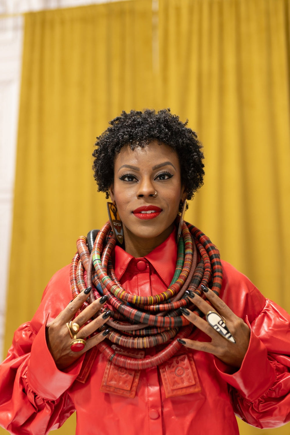 Kahawa Legacy Stack Necklace– Kofi Beads Edition - Trufacebygrace