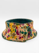 Kaleidoscope Hand-Painted Leather Collar Necklace - Trufacebygrace