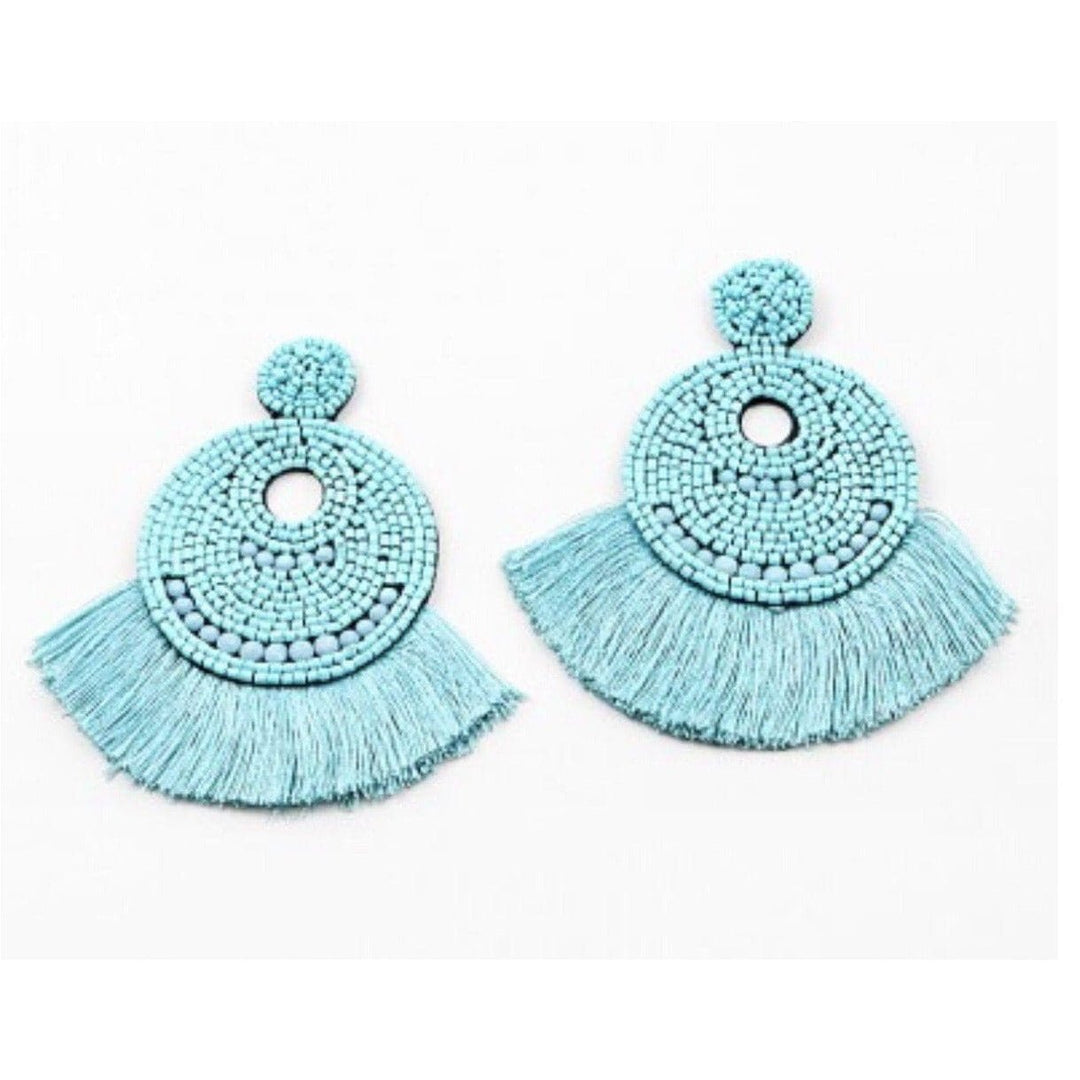 Karumba Beaded and Fringe Earrings - Trufacebygrace