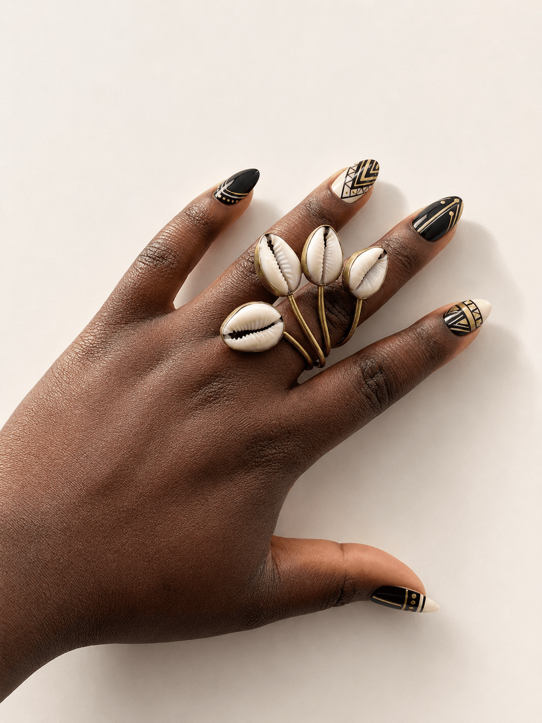 Kipepeo Cowry Shell Ring - Trufacebygrace