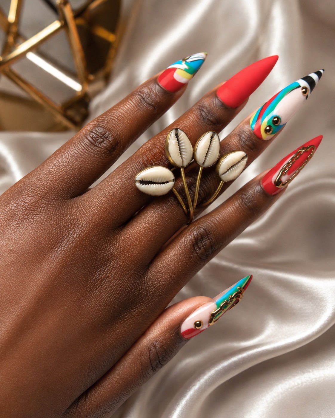 Kipepeo Cowry Shell Ring - Trufacebygrace