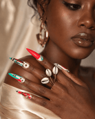 Kipepeo Cowry Shell Ring - Trufacebygrace