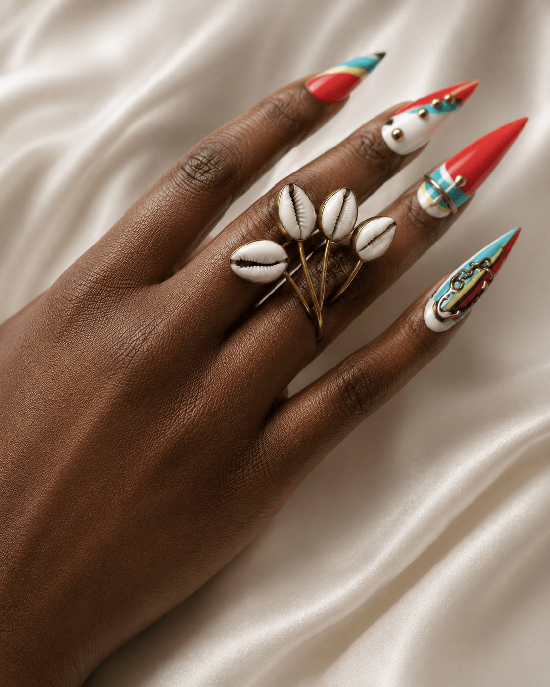 Kipepeo Cowry Shell Ring - Trufacebygrace