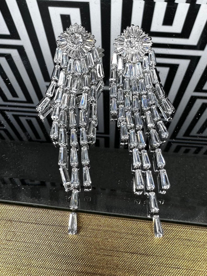 Kitiwa Rhinestone Drop Earrings - Trufacebygrace