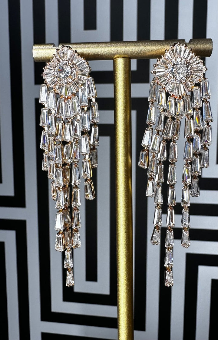 Kitiwa Rhinestone Drop Earrings - Trufacebygrace